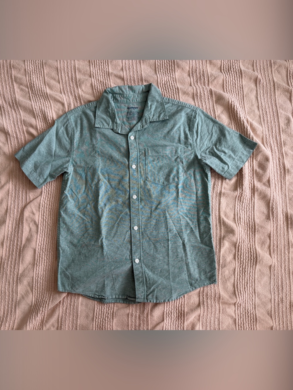 Boys Short Sleeve Button-Up Shirt
